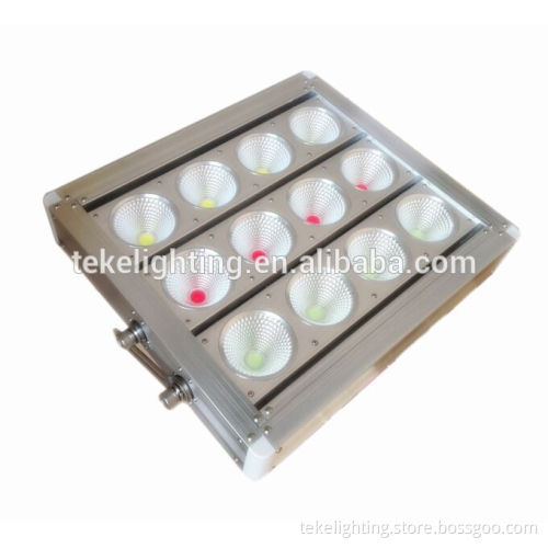 Black housing 3colors in one chip 500W dmx rgb outdoor led flood light